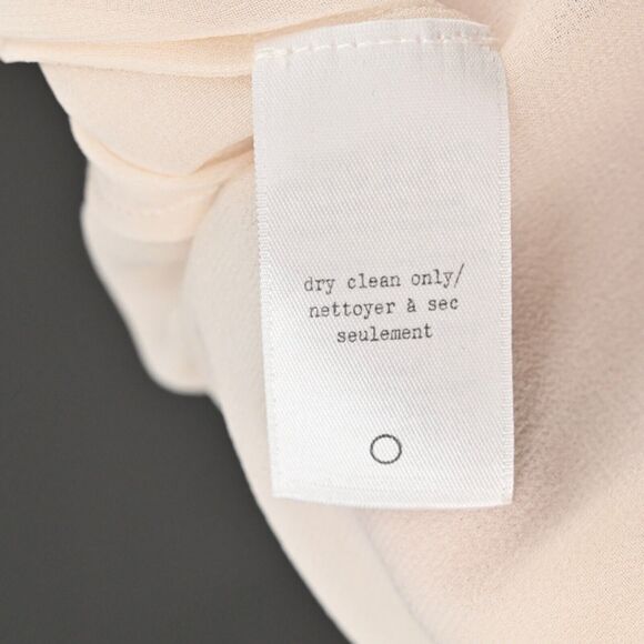 RAG BONE Top Womens Size XS Daria Silk Tunic Ivory Layered Long Knit Sleeve Boho - Picture 10 of 10